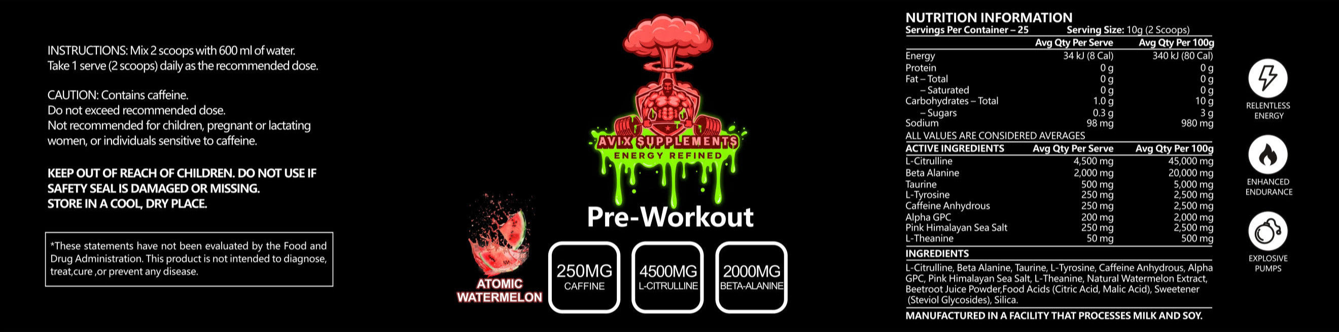 ATOMIC WATERMELON PRE-WORKOUT