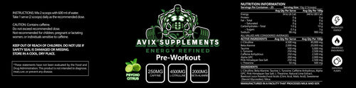 PSYCHO CITRUS PRE-WORKOUT
