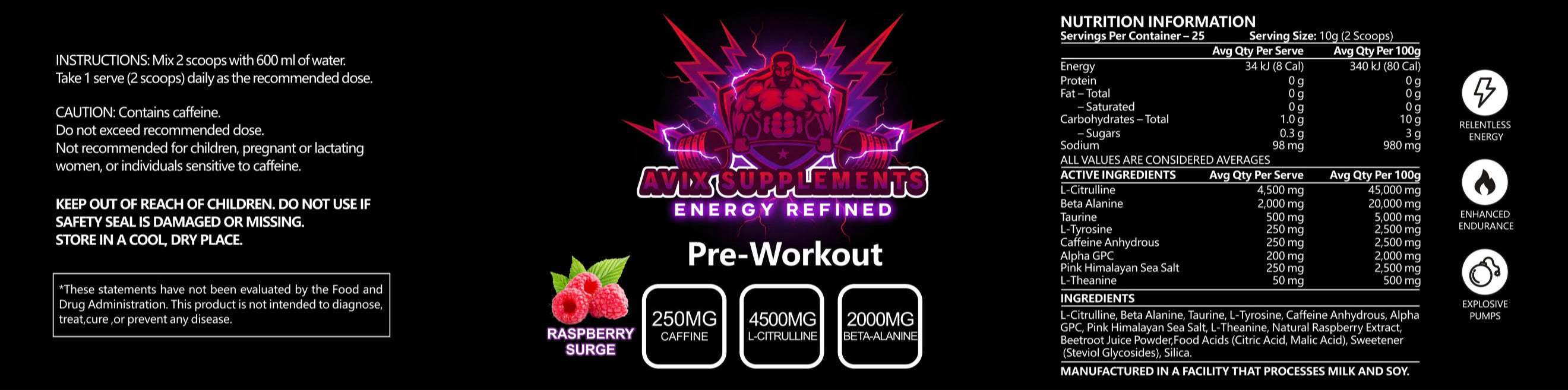 RASPBERRY SURGE PRE-WORKOUT
